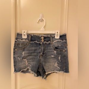 Mid-Rise Jean Shorts: Almost Famous